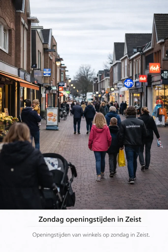 Winkels open op zondag in Zeist.
