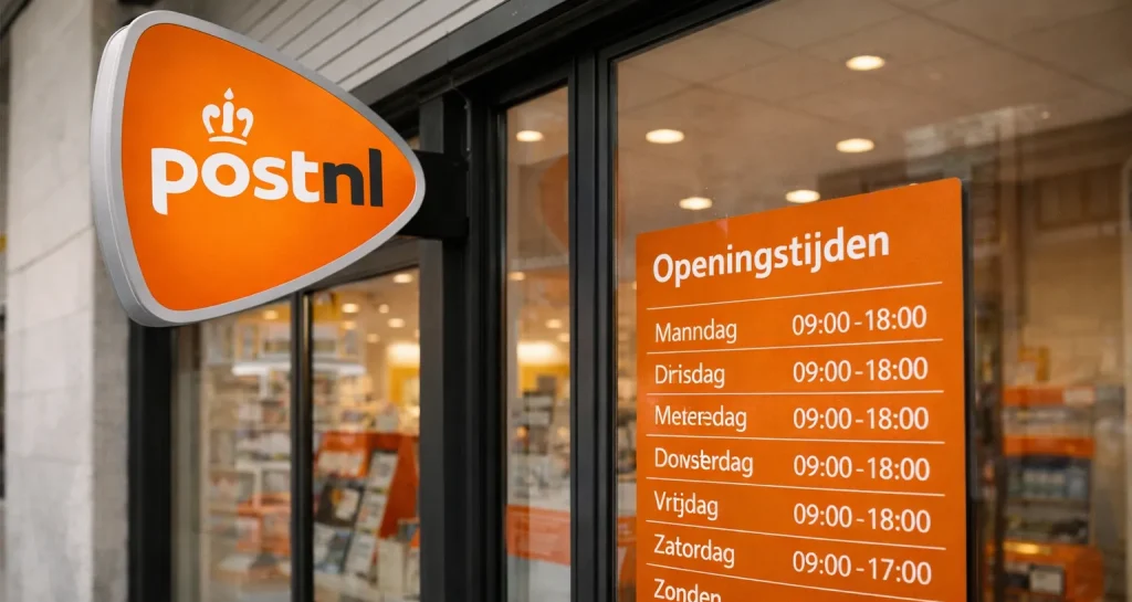 Echt ogende foto van een PostNL-locatie in Zeist. Zonder tekst in de afbeelding.