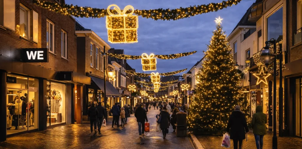 Feestelijke sfeer in Zeist tijdens de feestdagen.