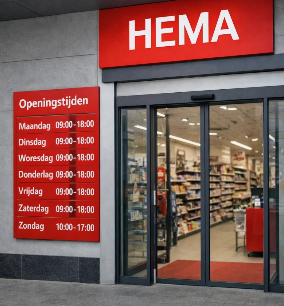 Gevel van een HEMA-winkel.