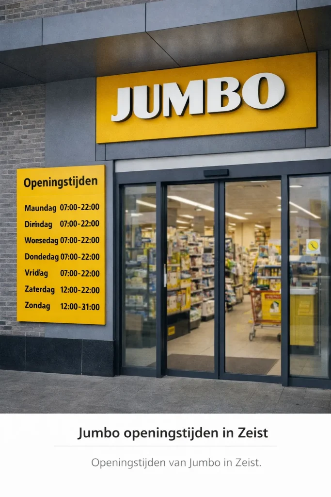 Openingstijden van Jumbo in Zeist.